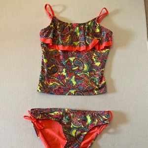 Girls Justice tank-kini bathing suit